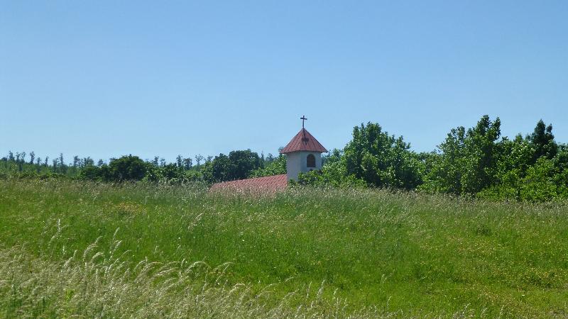 Sonnenberg Wandern Leithagebirge Wanderung Waldweg Wald Weg Kirche Hornstein