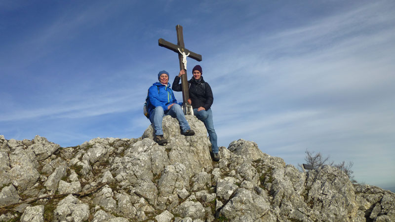 Wandern Wanderung Niederösterreich Gaisstein Gipfel Gipfelkreuz Aussicht