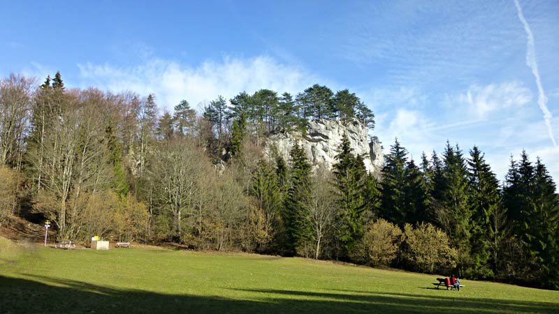 Myrafälle Wandern Wanderung Hausstein Aussicht Gipfelkreuz Natur Wald Ausflug Haussteinwiese Muggendorf