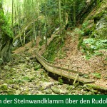 Wanderung in der Steinwandklamm über den Rudolf Decker Steig