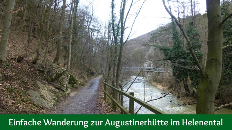 Wandern Wanderung Natur Helenental Augustinerhütte Fluss